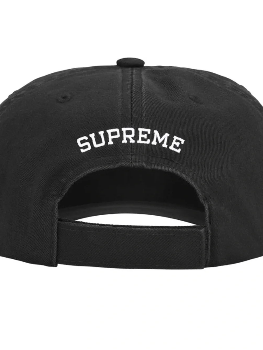 Supreme Black Cap with Money-Print Logo